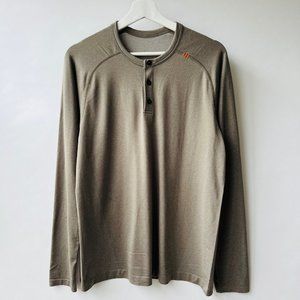 lululemon athletica Long Sleeve Henley - Olive
